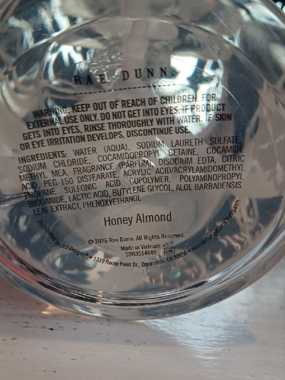 Rae Dunn hand soap
